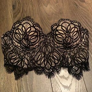 Black Lace Bustier
